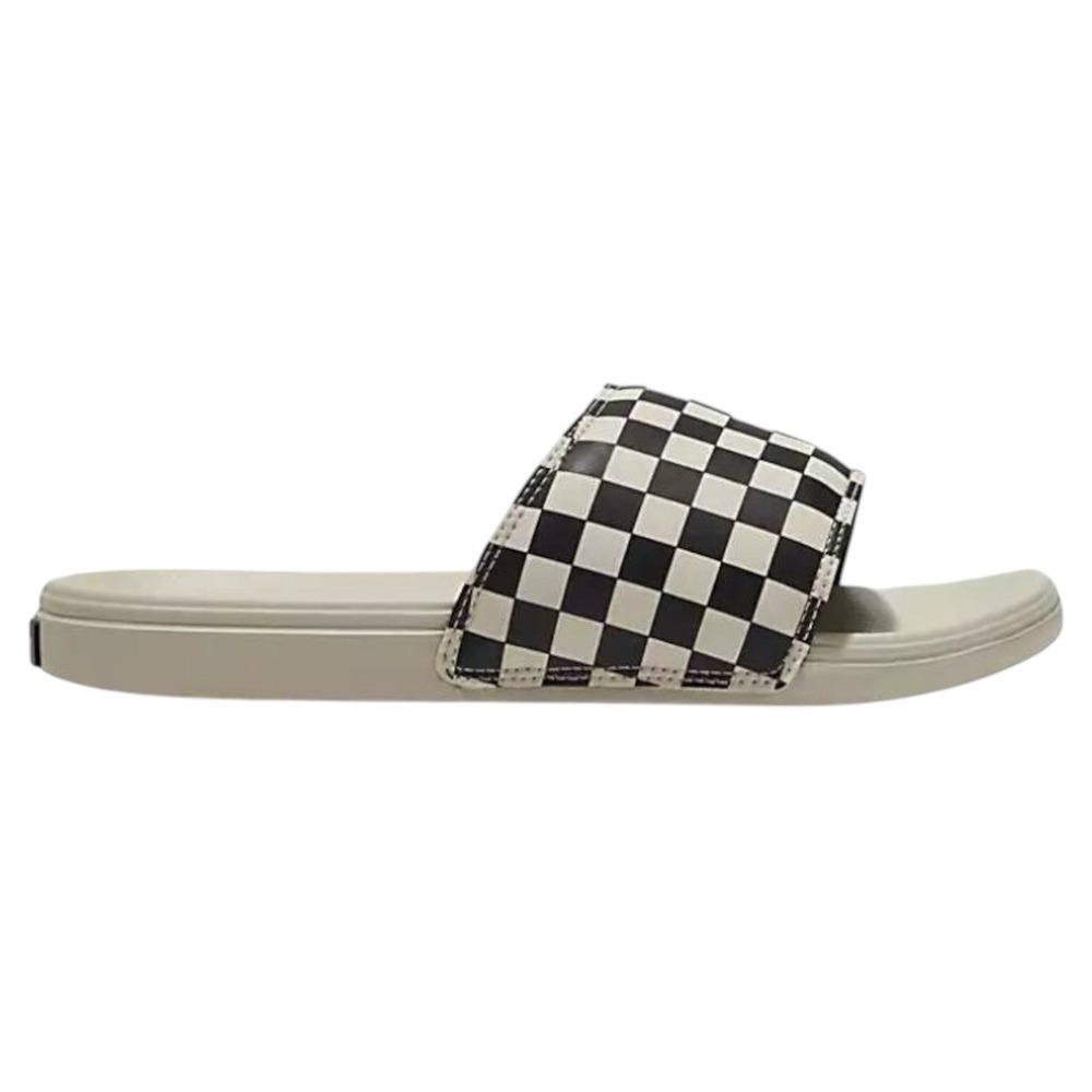 Vans La Costa Slide-On‎ Womens Black White Checkerboard Sandals Skate Shoes